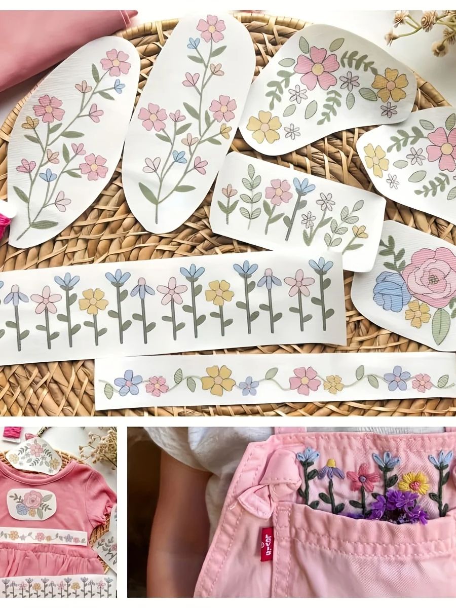 Embroidery Web - مجموعة واحدة من 8 قطع من