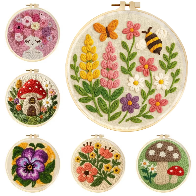 Embroidery Software - مجموعات أدوات التطريز بالإبرة المثقوبة (DIY)