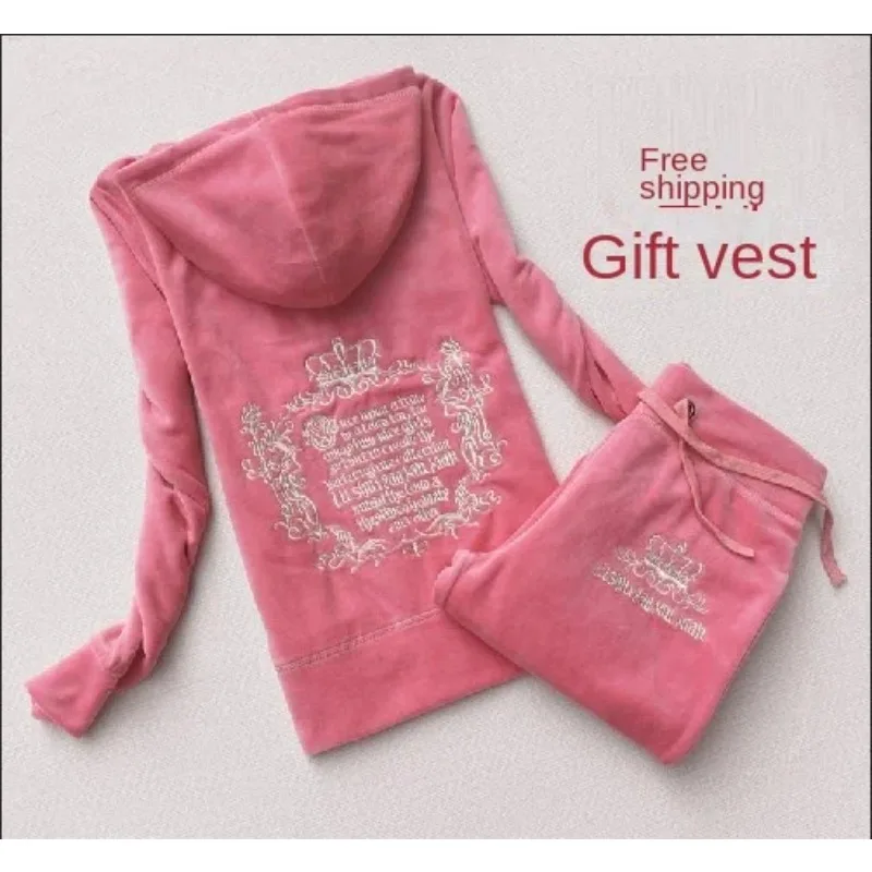 Embroidery Uniform - JC-بدلة رياضية مخملية نسائية ، قطيفة