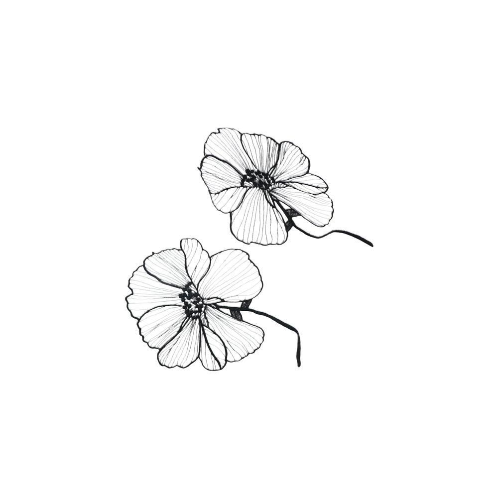 Embroidery On Black Shirt - رقعة تطريز للملابس، زهرة مطرزة، تطريزات