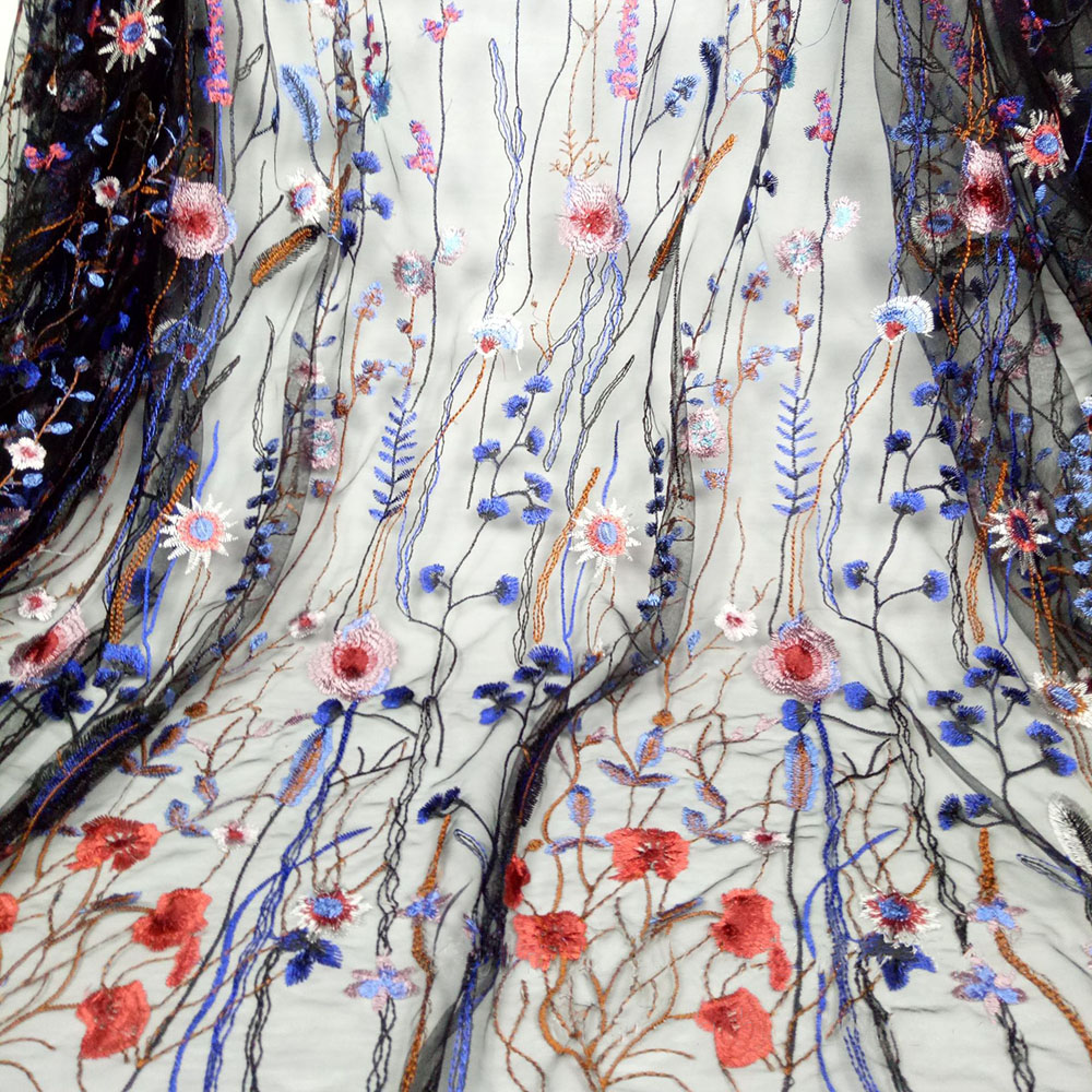المطرزة النباتات المائية نسيج  - مراجعة Embroidery Web وسعره