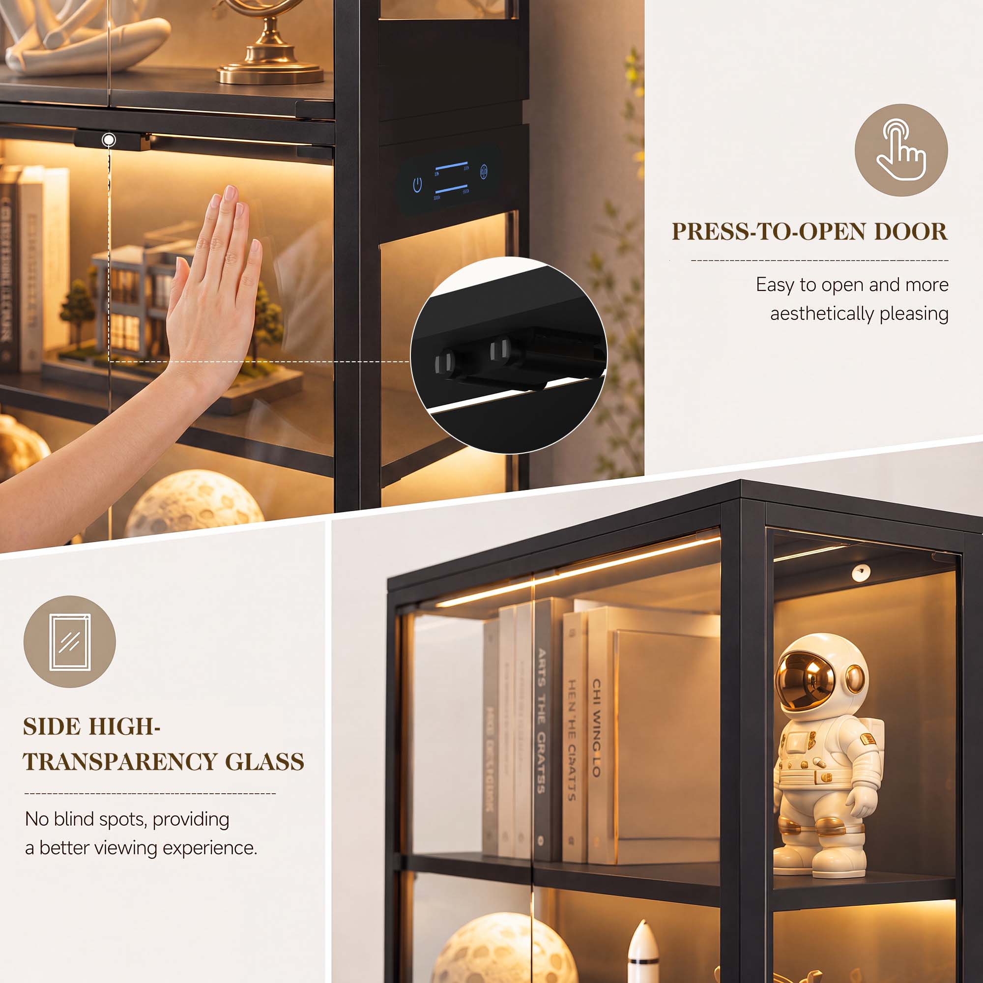 خزانة عرض TCGBKAF ذات 5 طبقات  - مراجعة Frame Display Wood وسعره