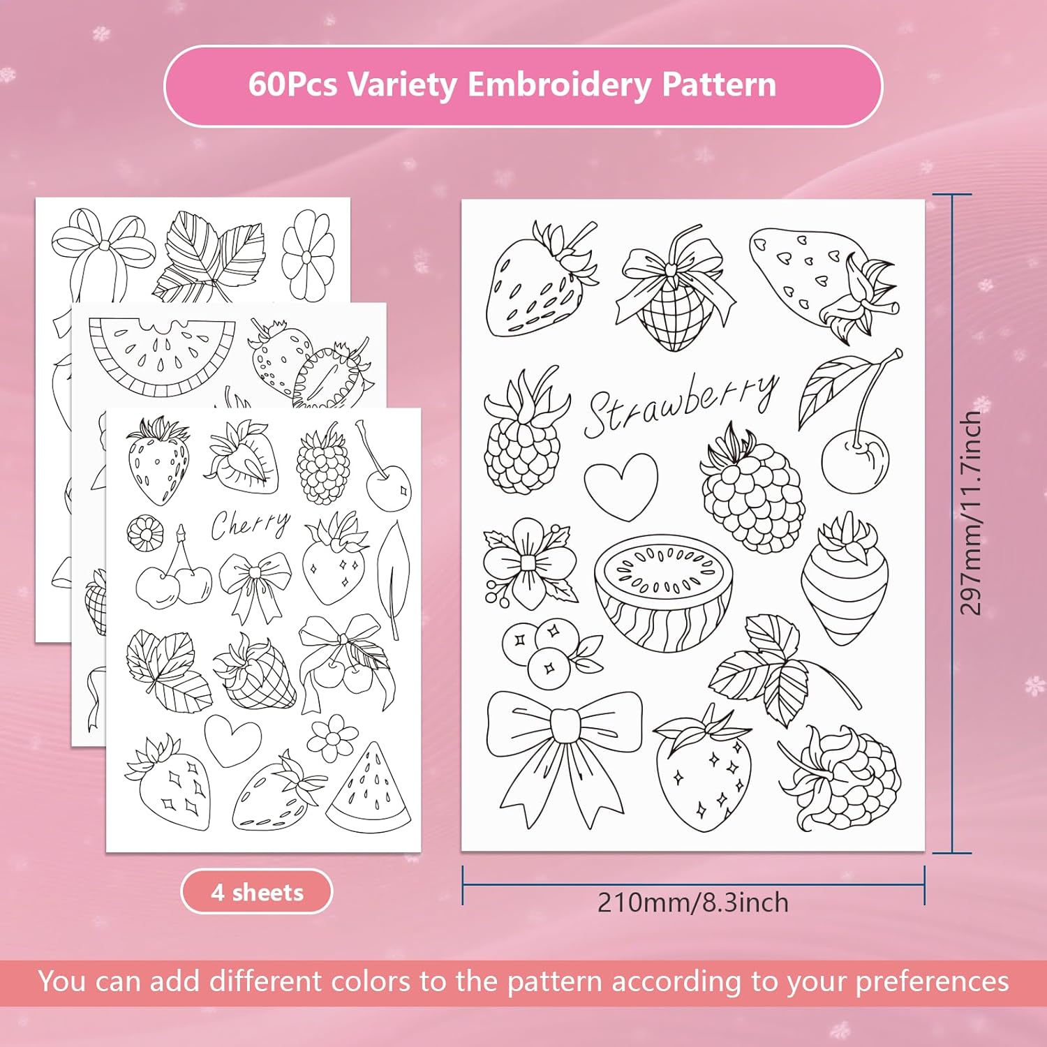 ورق تطريز مطبوع مسبقًا بنمط ال - مراجعة Embroidery Web وسعره