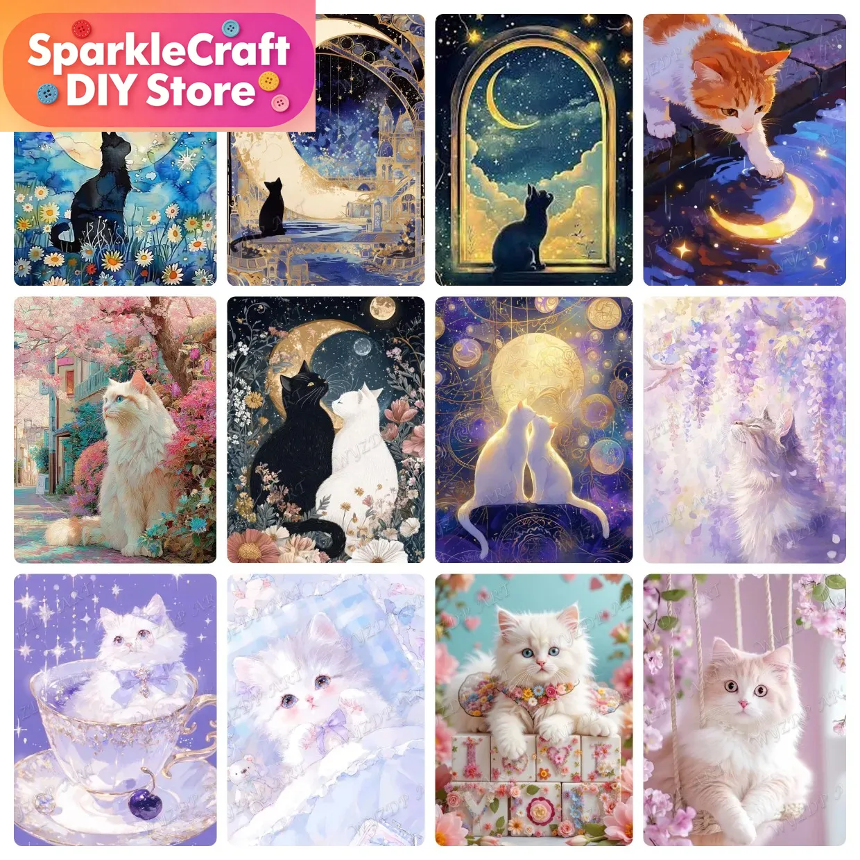 طقم رسم بالألماس ثلاثي الأبعاد - مراجعة Embroidery Cat وسعره
