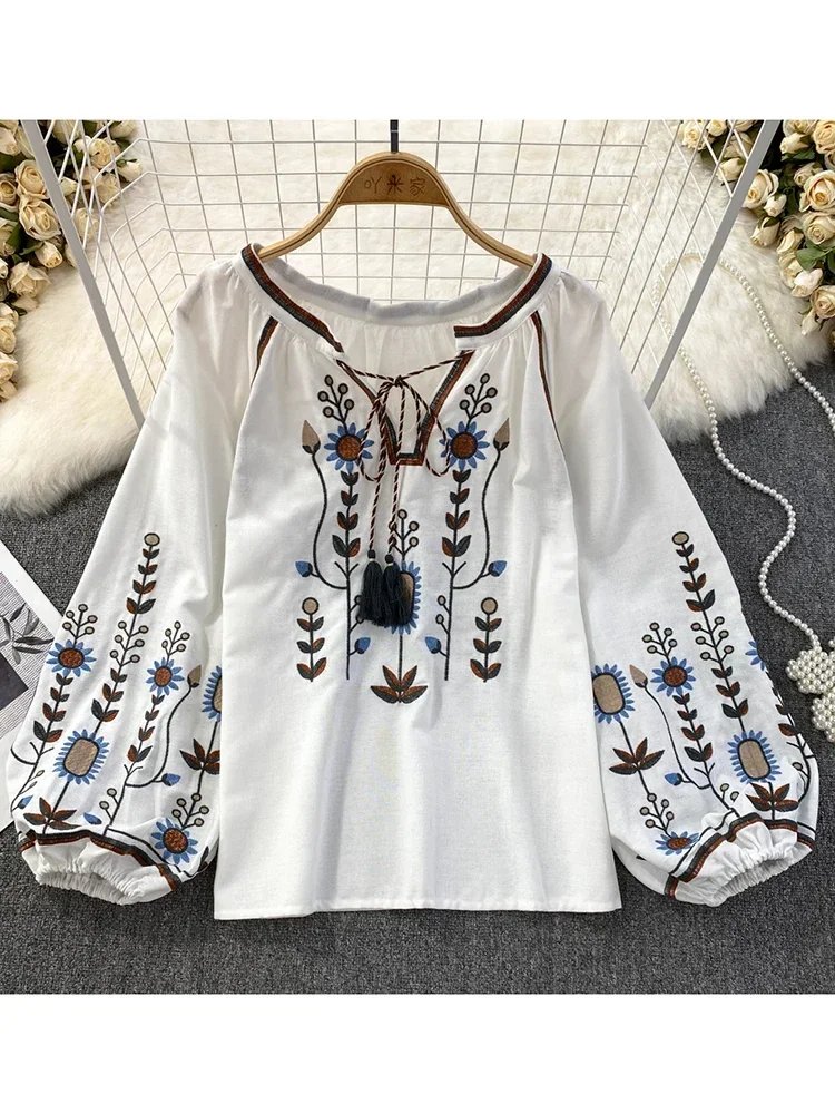 المرأة الربيع بلوزة العرقية نم - مراجعة Embroidery Uniform وسعره