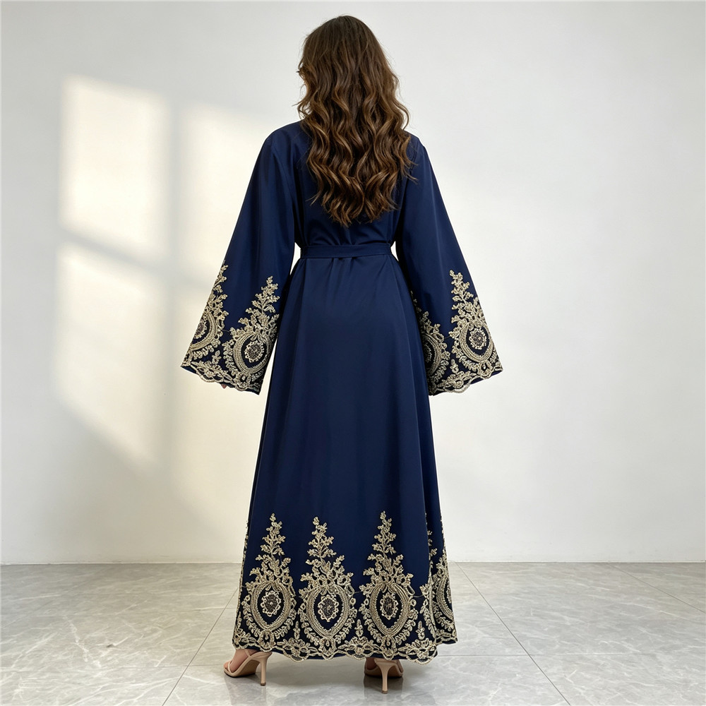 عباية دبي جديدة فاخرة، كيمونو، - مراجعة Embroidery Kaftan وسعره