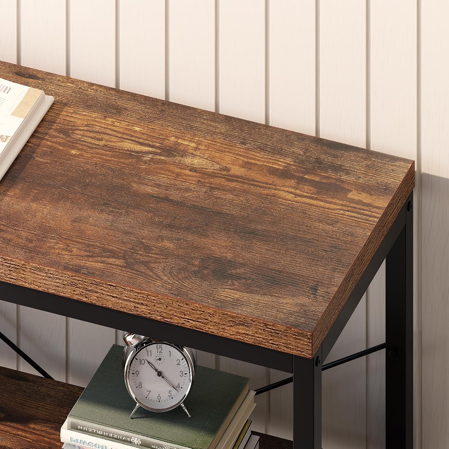 رف كتب صناعي بثلاث طبقات، خزان - مراجعة Frame Display Wood وسعره