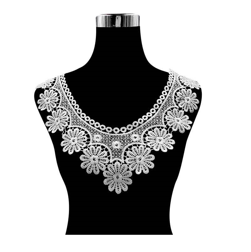 ياقة دانتيل قابلة للذوبان في ا - مراجعة Embroidery Web وسعره