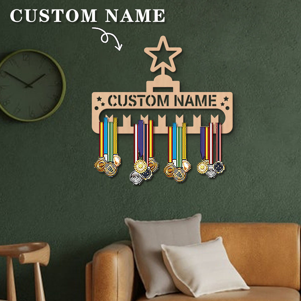 حامل ميداليات رياضية خشبي بتصم - مراجعة Frame Display Wood وسعره