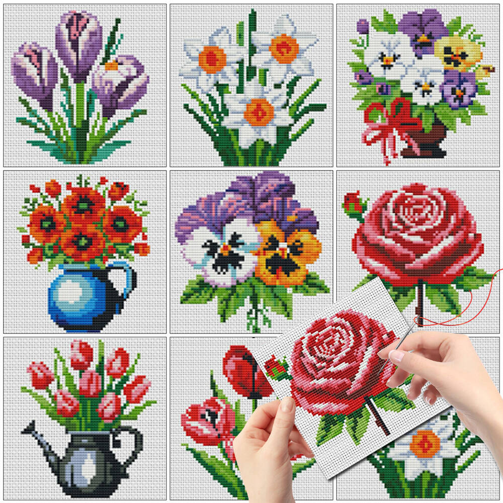 إيفرشاين 8 قطع قماش مطبوع بنمط - مراجعة Embroidery Meaning وسعره