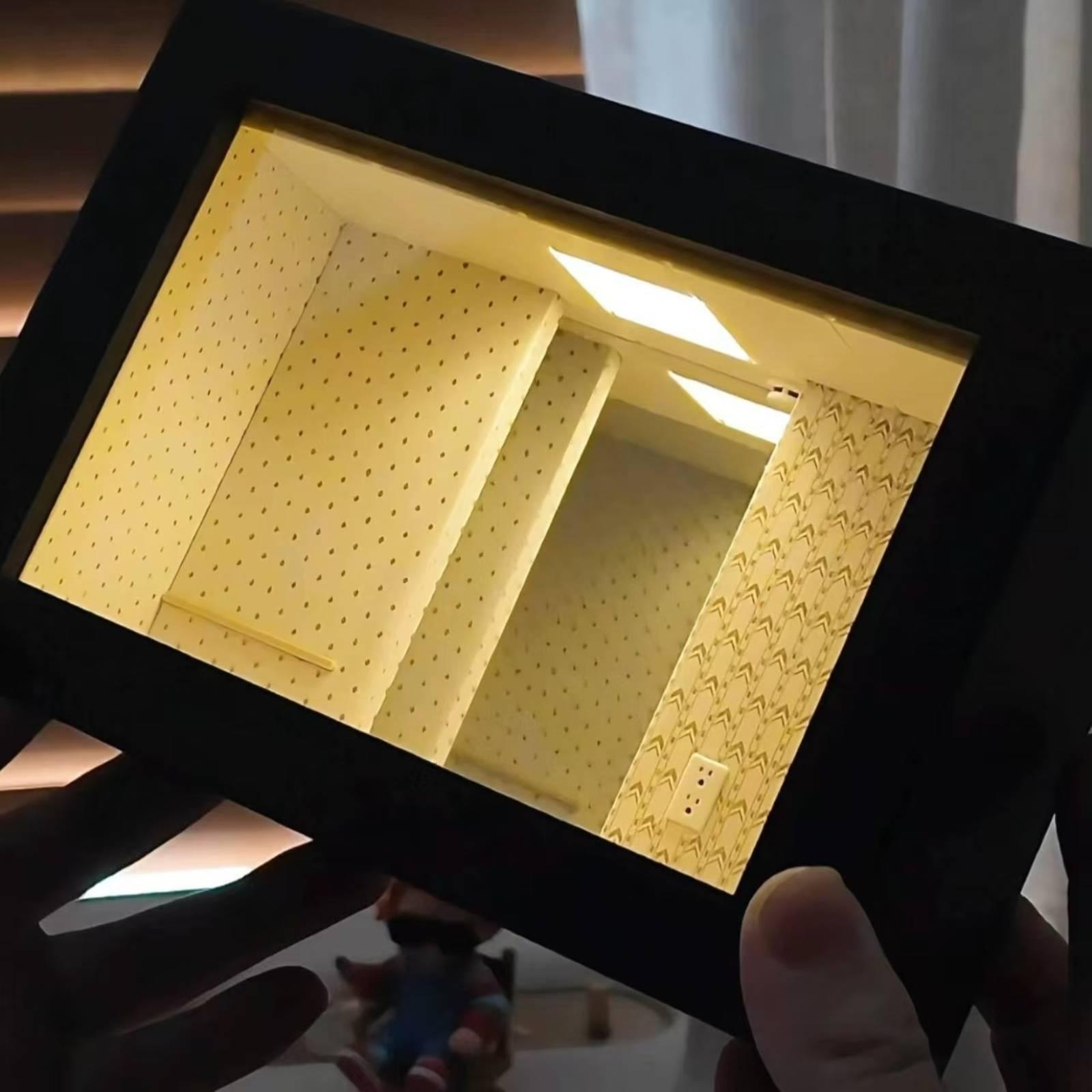 إطار مرآة خشبي بتأثير الظل الل - مراجعة Frame Display Wood وسعره