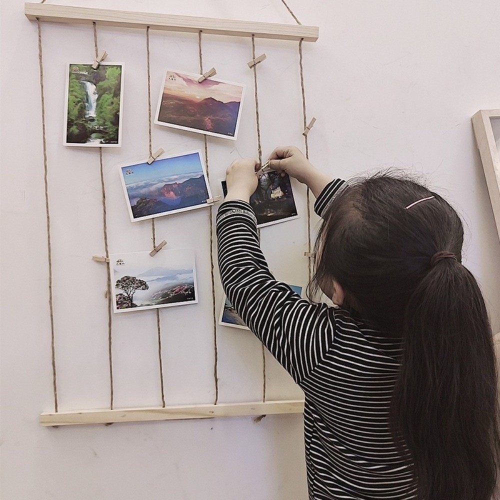 حامل صور معلق مصنوع يدويًا من  - مراجعة Frame Display Wood وسعره